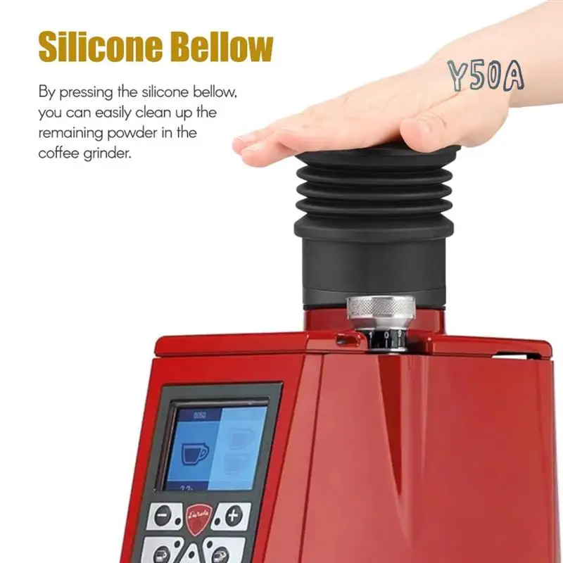 Y50A-Coffee Hopper Aluminum Alloy Single Dose Hopper With Silicone Bellow Replacement For Eureka Atom Coffee Grinder
Y50A-Coffee Hopper Aluminum Alloy Single Dose Hopper With Silicone Bellow Replacement For Eureka Atom Coffee Grinder