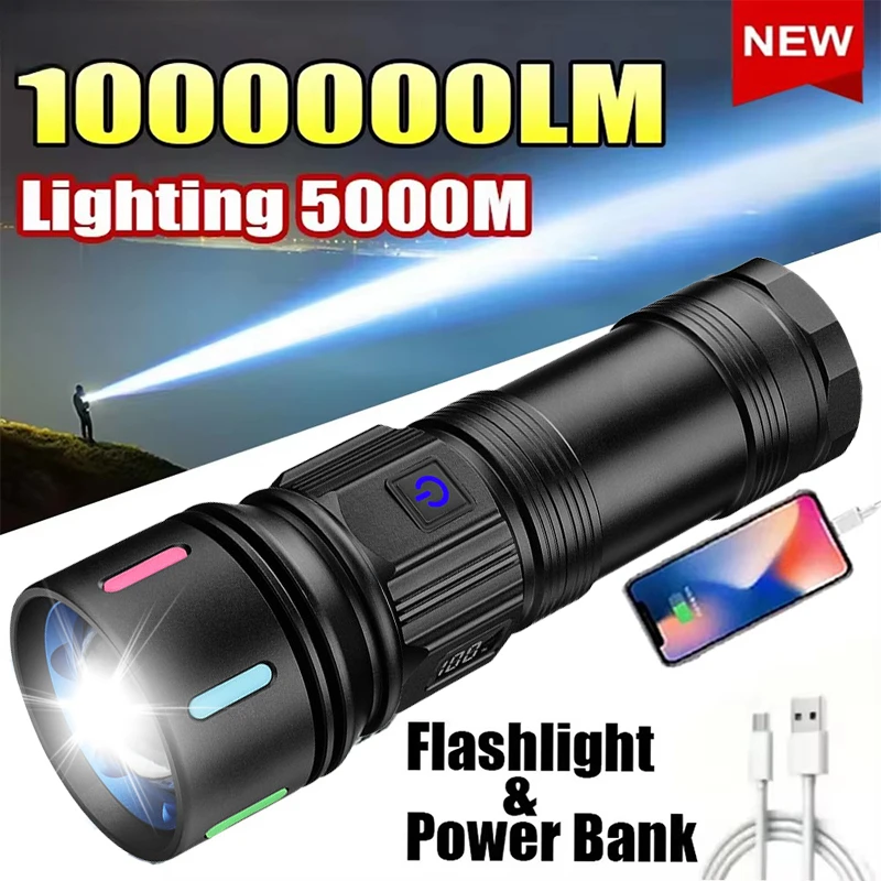 Super Bright LED Flashlight Aluminum Alloy Tactical Flashlight Zoom Emergency Work Light Outdoor Rechargeable 4-source Torch
Super Bright LED Flashlight Aluminum Alloy Tactical Flashlight Zoom Emergency Work Light Outdoor Rechargeable 4-source Torch