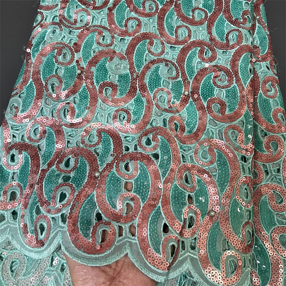 2026 Latest African Nigerian High Quality With Tulle Sewing Lace Fabric Guipure Embroidery Dresses Sequins 5Yards PS0002
2026 Latest African Nigerian High Quality With Tulle Sewing Lace Fabric Guipure Embroidery Dresses Sequins 5Yards PS0002