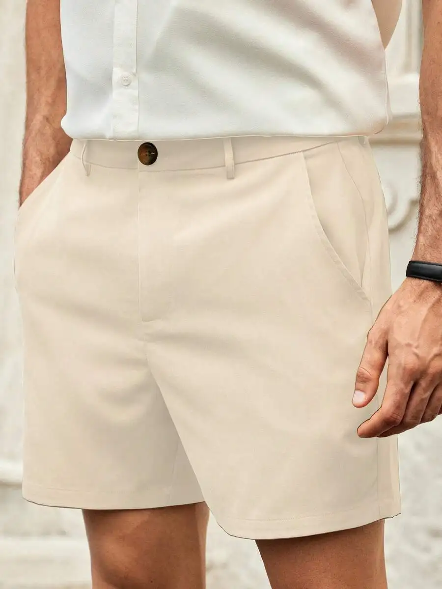 HIMLAND Men's Black Woven Fabric Casual Shorts With Zipper Plain Business Commuting Style Men's Solid Color Pocket Casual
HIMLAND Men's Black Woven Fabric Casual Shorts With Zipper Plain Business Commuting Style Men's Solid Color Pocket Casual