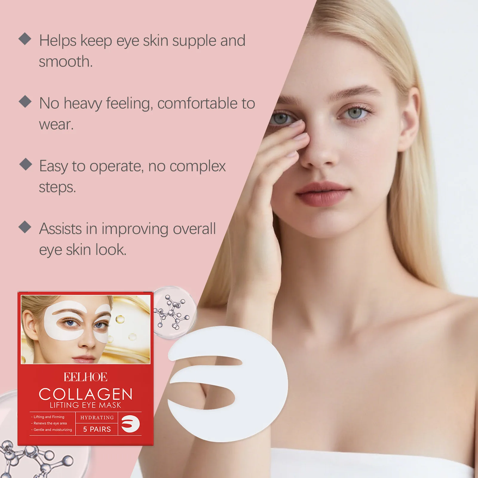 EELHOE Niacinamide Eye Mask 5Pcs, Hydrating Brightening Under Eye Patch for Dark Circles Puffiness, Moisturizing Eye Skin Care
EELHOE Niacinamide Eye Mask 5Pcs, Hydrating Brightening Under Eye Patch for Dark Circles Puffiness, Moisturizing Eye Skin Care
