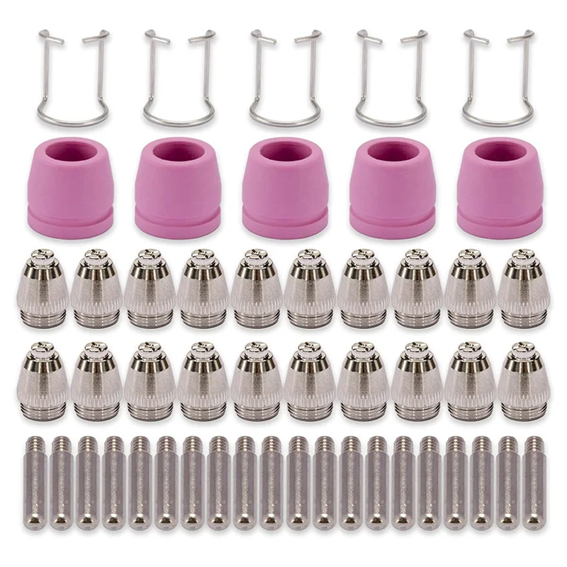 AG60 SG-55 WSD-60 Plasma Cutter Cutting Torch Tip Nozzles Consumables Kit Plasma Cutter Accessories 50PK
AG60 SG-55 WSD-60 Plasma Cutter Cutting Torch Tip Nozzles Consumables Kit Plasma Cutter Accessories 50PK