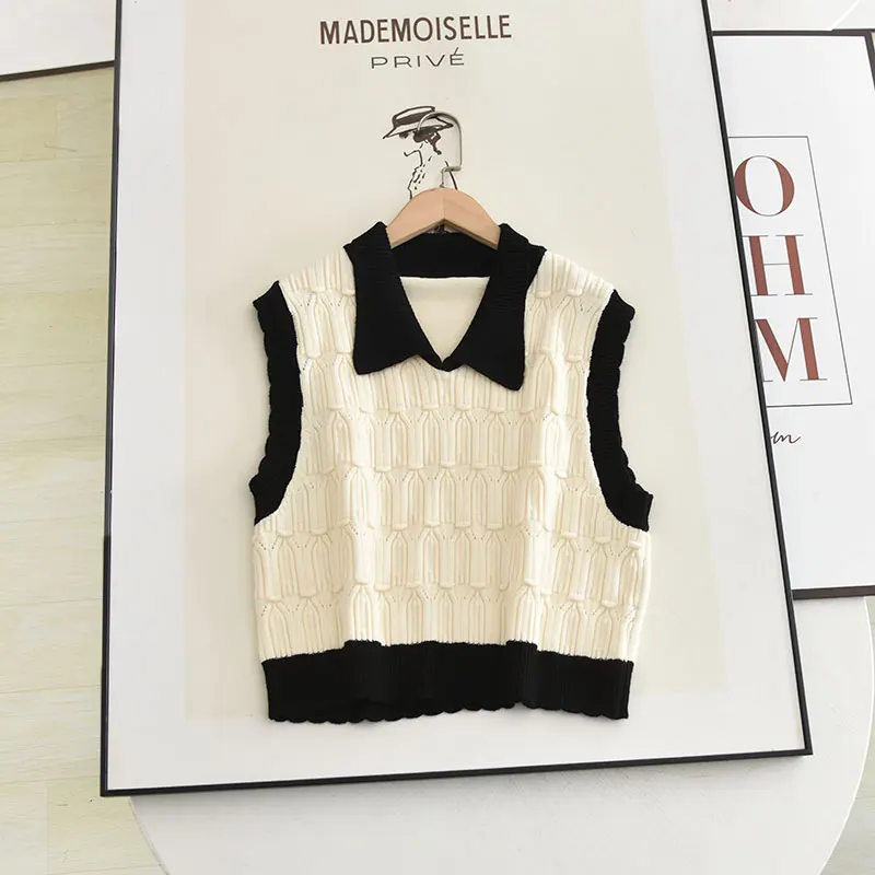 Осень 2023, вязаный жилет с текстурой и воротником, женский модный цвет, Blo Design Sensation Svel Top Fem, одежда
Осень 2023, вязаный жилет с текстурой и воротником, женский модный цвет, Blo Design Sensation Svel Top Fem, одежда