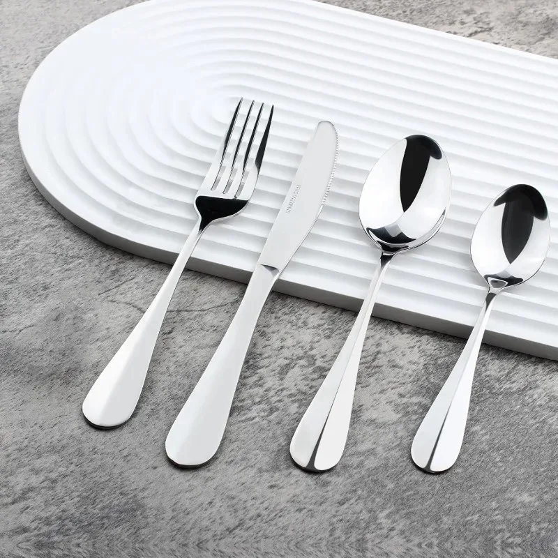 stainless steel tableware 24-piece set of knives, forks and spoons hotel gift box knight western food
stainless steel tableware 24-piece set of knives, forks and spoons hotel gift box knight western food