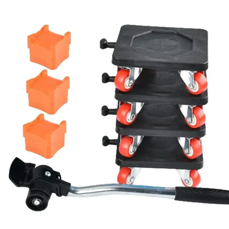 High Quality-8Pcs Heavy Mover Rolling Home Tool With Wheel Moving Artifact Furniture Dolly Dollies Bearing Capacity 500Kg Durabl
High Quality-8Pcs Heavy Mover Rolling Home Tool With Wheel Moving Artifact Furniture Dolly Dollies Bearing Capacity 500Kg Durabl