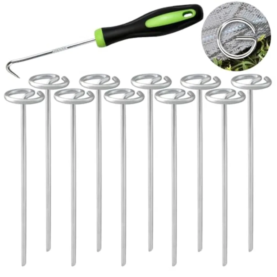 Pcs Circle Top Landscape Staples 6 Inch Garden Stake 9 Gauge Galvanized Landscape Fabric Stakes Heavy Duty Yard Ground Pins for
Pcs Circle Top Landscape Staples 6 Inch Garden Stake 9 Gauge Galvanized Landscape Fabric Stakes Heavy Duty Yard Ground Pins for