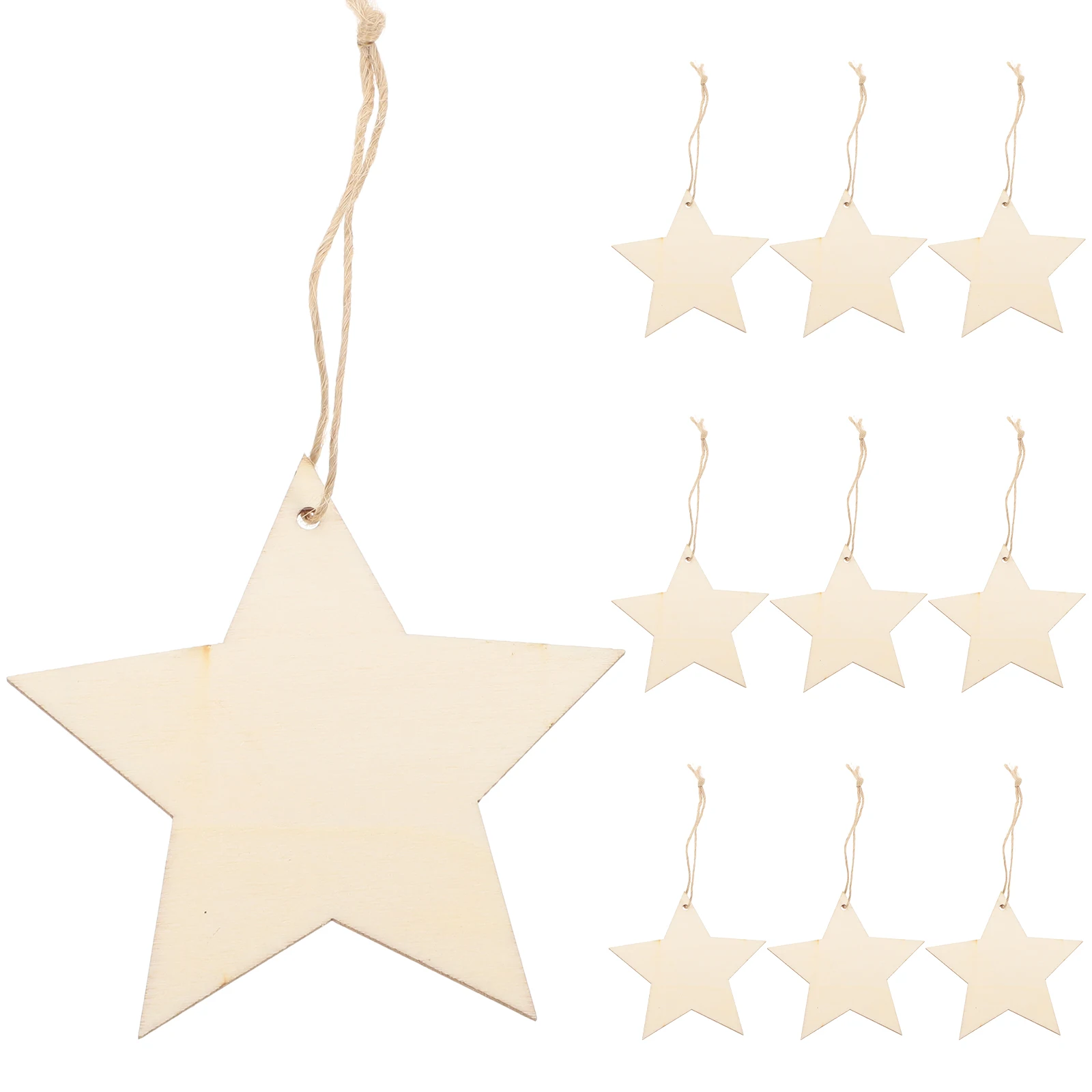 50 Pcs Unfinished Star Chirstmas Wooden Pendant Pentagram DIY Hanging Ornament Decor Xmas Door Wall Hanging Party Favors
50 Pcs Unfinished Star Chirstmas Wooden Pendant Pentagram DIY Hanging Ornament Decor Xmas Door Wall Hanging Party Favors