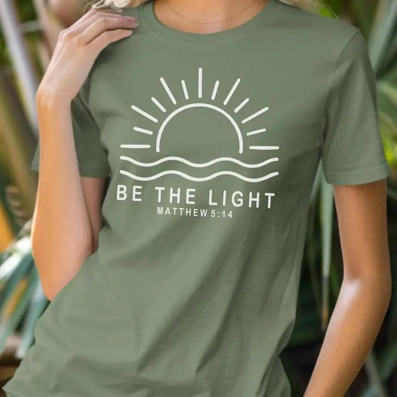Be The Light Matthew 5 14 T Shirt Christian Faith Sunrise Mountain Minimalist Design Inspirational Apparel Religious Top
Be The Light Matthew 5 14 T Shirt Christian Faith Sunrise Mountain Minimalist Design Inspirational Apparel Religious Top