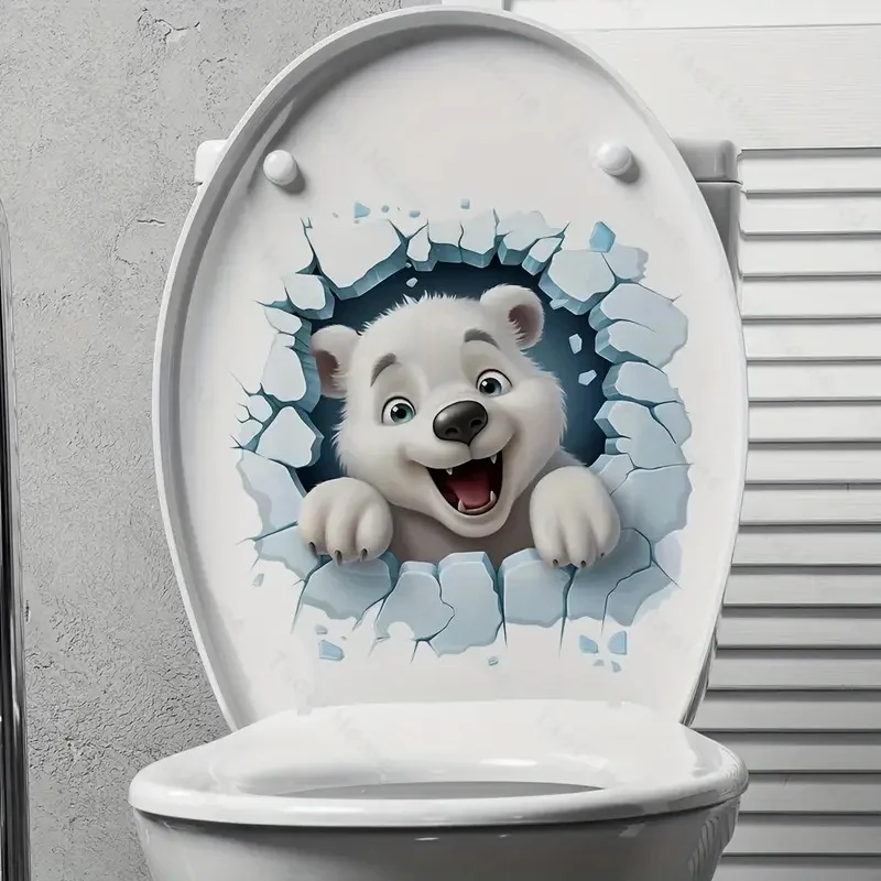 1pc Cute White Bear Wall Sticker Bathroom Toilet Decor Living Room Cabinet Refrigerator Home Decoration Decals
1pc Cute White Bear Wall Sticker Bathroom Toilet Decor Living Room Cabinet Refrigerator Home Decoration Decals