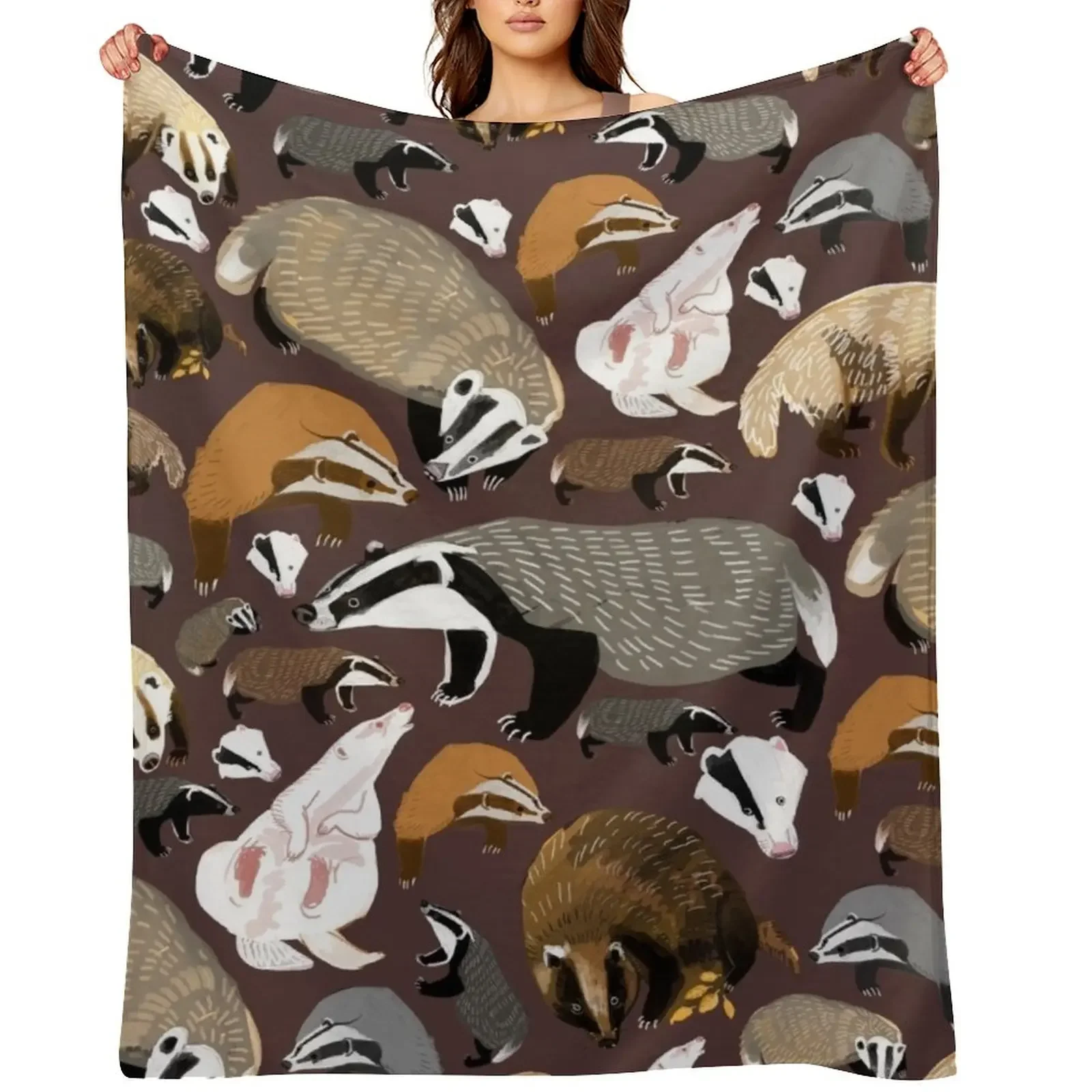 Eurasian badgers pattern Maroon Throw Blanket Large Sofa Quilt Soft Big Moving Blankets
Eurasian badgers pattern Maroon Throw Blanket Large Sofa Quilt Soft Big Moving Blankets