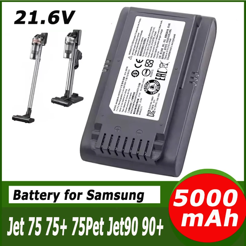 2400mAh 21.6V Vacuum Cleaner Battery VCA-SBT90, VCA-SBT90E,DJ96-00221A for Samsung VS9000, Jet VS70, Jet90, Jet75, Jet 75
2400mAh 21.6V Vacuum Cleaner Battery VCA-SBT90, VCA-SBT90E,DJ96-00221A for Samsung VS9000, Jet VS70, Jet90, Jet75, Jet 75