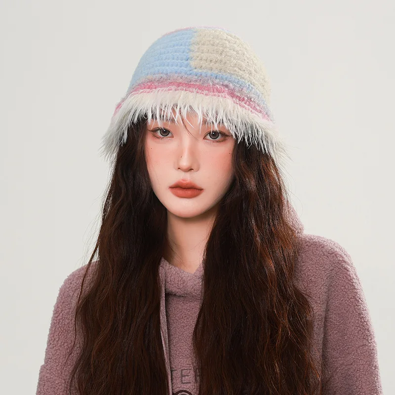 Новинка 202, вязаная шапка с допамином, женская толстовка с капюшоном для показа лица, зимняя теплая радужная вязаная шапка для защиты ушей, рыбацкая шапка
Новинка 202, вязаная шапка с допамином, женская толстовка с капюшоном для показа лица, зимняя теплая радужная вязаная шапка для защиты ушей, рыбацкая шапка