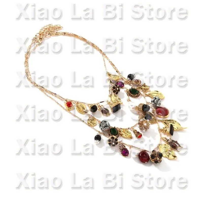 XXFD Multi Layered Heart Leaf Insect Flower Pendant Necklace Clavicle Chain For Women
XXFD Multi Layered Heart Leaf Insect Flower Pendant Necklace Clavicle Chain For Women