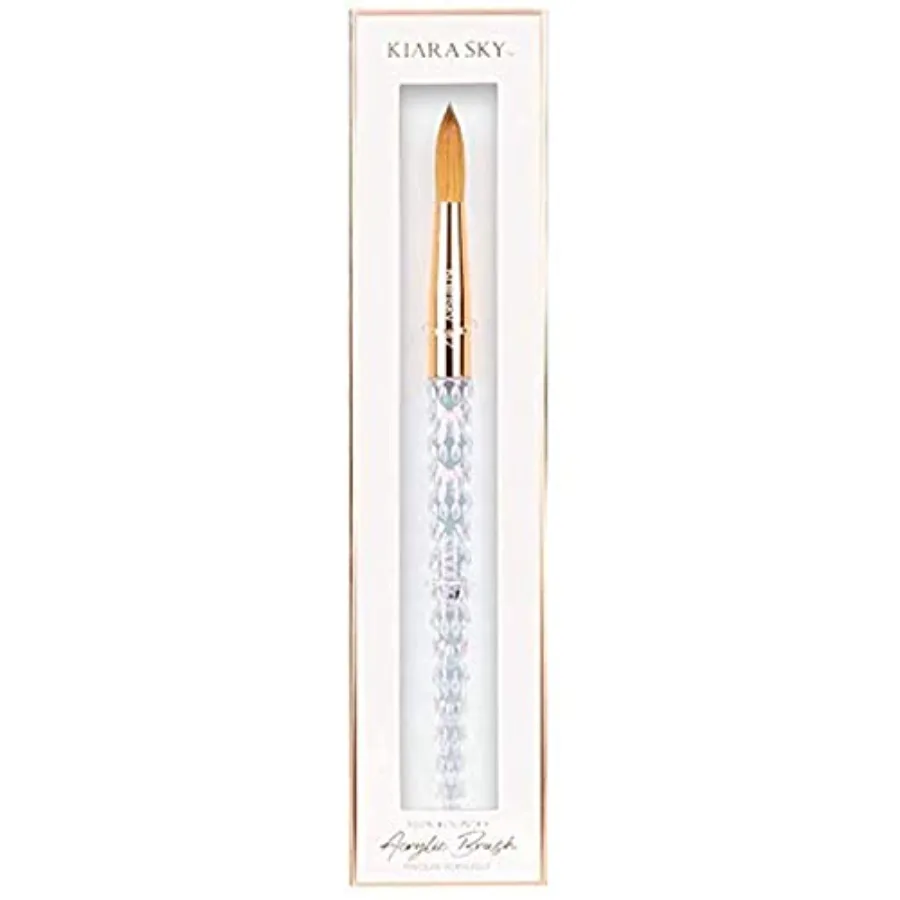 Kolinsky Acrylic Nail Brush #12 Pure Kolinsky Sable Hair Iridescent Crystal Handle Acetone Resistant for Acrylic Application Ex
Kolinsky Acrylic Nail Brush #12 Pure Kolinsky Sable Hair Iridescent Crystal Handle Acetone Resistant for Acrylic Application Ex