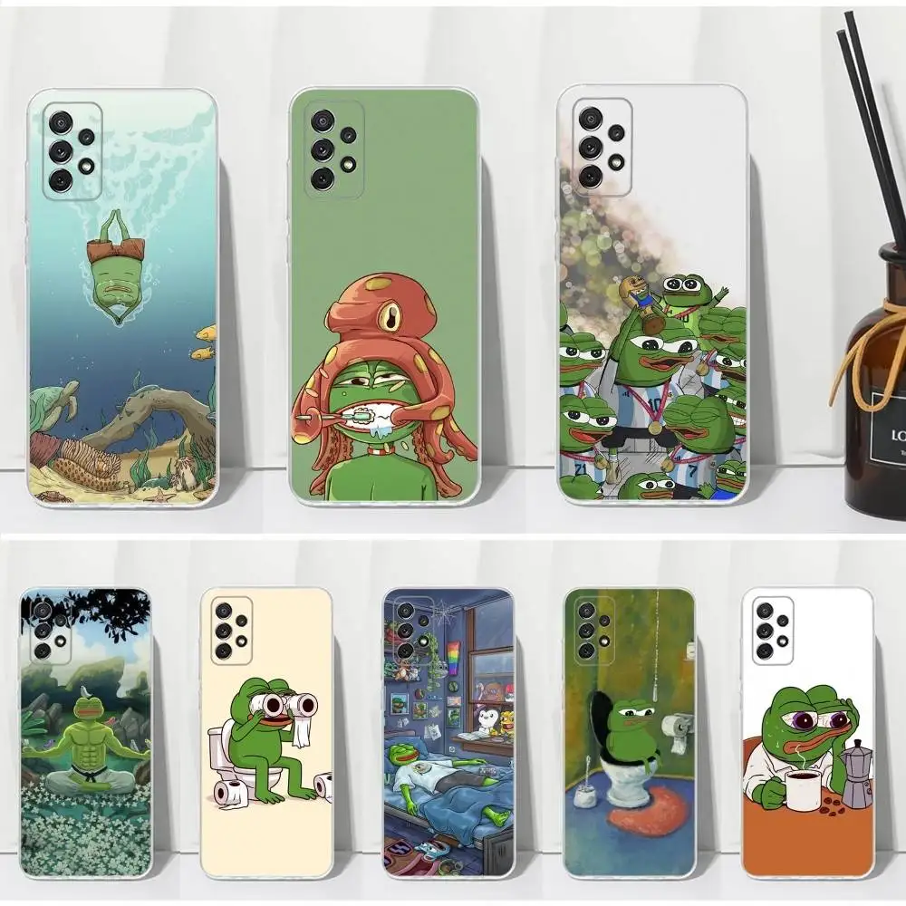 Funny The Frog P-Pepe Phone Case For Samsung S30,S23,S21,S22,S20,Ultra,FE,Lite, S10,S9,S8,PIus,Transparent, Silicone Case
Funny The Frog P-Pepe Phone Case For Samsung S30,S23,S21,S22,S20,Ultra,FE,Lite, S10,S9,S8,PIus,Transparent, Silicone Case