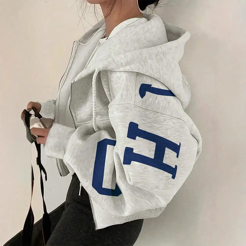 Women's Printed Long Sleeve Sweatshirt Thickened Winter Commute Style Letter Pattern Casual Comfortable Soft Fabric Top
Women's Printed Long Sleeve Sweatshirt Thickened Winter Commute Style Letter Pattern Casual Comfortable Soft Fabric Top