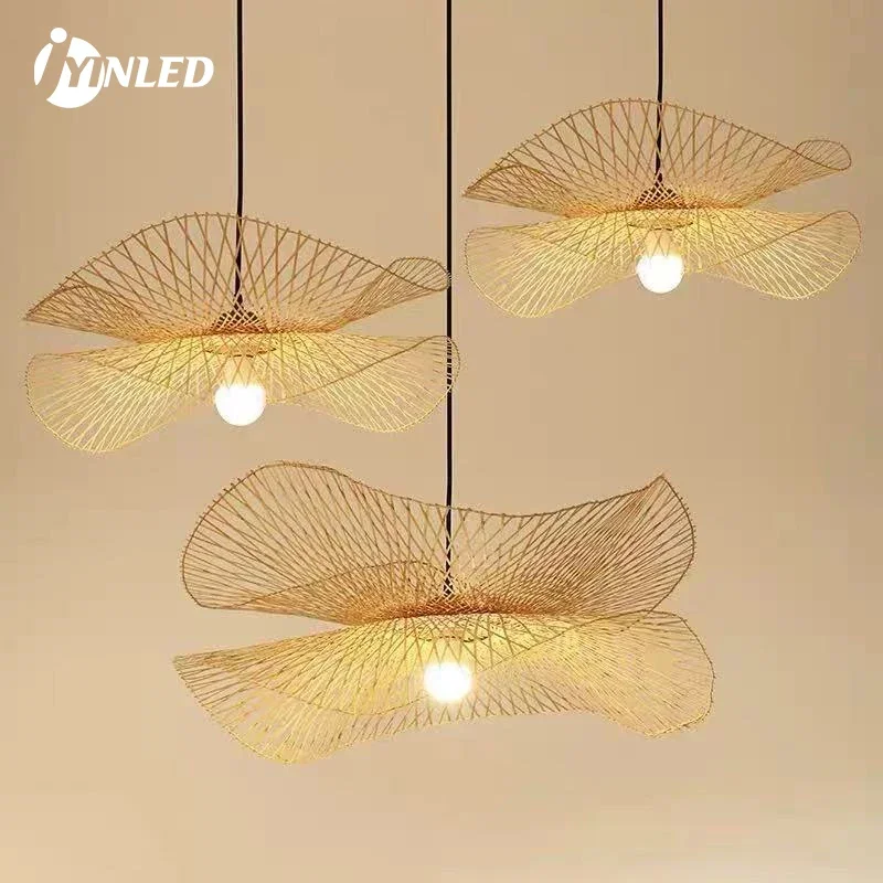 45/55cm Natural Bamboo Rattan Wicker E27 Pendant Lamps Rustic Handwoven Bamboo Chandelier for Restaurant Kitchen Bar Decor Light
45/55cm Natural Bamboo Rattan Wicker E27 Pendant Lamps Rustic Handwoven Bamboo Chandelier for Restaurant Kitchen Bar Decor Light