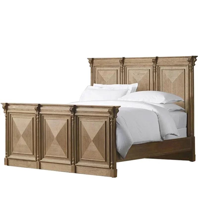 American solid wood oak bed antique carved bed double bed bedroom 1.8 meters retro wedding
American solid wood oak bed antique carved bed double bed bedroom 1.8 meters retro wedding