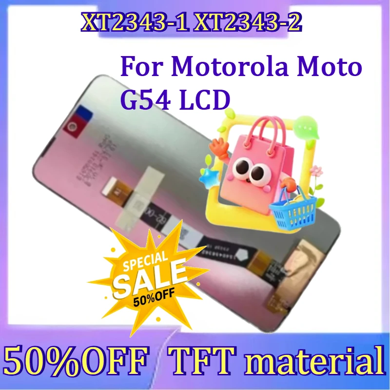 For Moto G54 Screen Replacement For Motorola Moto G54 LCD XT2343-1 XT2343-2 Display With Frame Touch Pantalla Digital Assembly
For Moto G54 Screen Replacement For Motorola Moto G54 LCD XT2343-1 XT2343-2 Display With Frame Touch Pantalla Digital Assembly