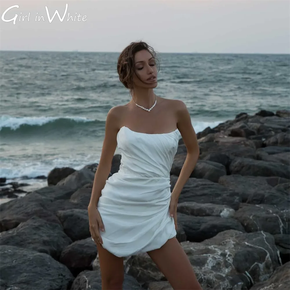 Sexy Beach Mini Wedding Dress 2023 Mermaid Strapless Bride Dress Sleeveless Above Knee Bridal Gown свадебное платье robe mariée
Sexy Beach Mini Wedding Dress 2023 Mermaid Strapless Bride Dress Sleeveless Above Knee Bridal Gown свадебное платье robe mariée