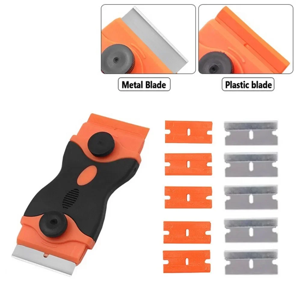 Easy to Use Vinyl Sticker Removal Tool, Ergonomic Design for Comfortable Grip Comes with 3 Plastic Blades and 3 Metal Blades
Easy to Use Vinyl Sticker Removal Tool, Ergonomic Design for Comfortable Grip Comes with 3 Plastic Blades and 3 Metal Blades