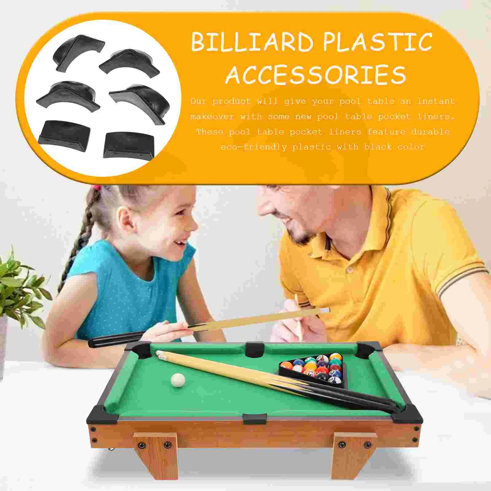 2 Sets Billiard Accessories Replacement for Table Liners Kit Pocket Pool Billiards Plastic Hole Protective Mat
2 Sets Billiard Accessories Replacement for Table Liners Kit Pocket Pool Billiards Plastic Hole Protective Mat