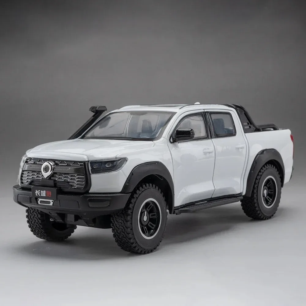 1:24 Great Wall Motor POER Пикап, модель автомобиля из сплава, литая под давлением металлическая имитация внедорожников, модель звука и света, детская игрушка в подарок
1:24 Great Wall Motor POER Пикап, модель автомобиля из сплава, литая под давлением металлическая имитация внедорожников, модель звука и света, детская игрушка в подарок