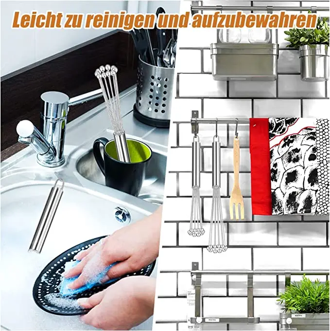 2 Pieces Restaurant Portable Egg Yolk Beater Stainless Steel Cream Mixing Whisk Batter Mixer Cooking Kitchen Gadget
2 Pieces Restaurant Portable Egg Yolk Beater Stainless Steel Cream Mixing Whisk Batter Mixer Cooking Kitchen Gadget