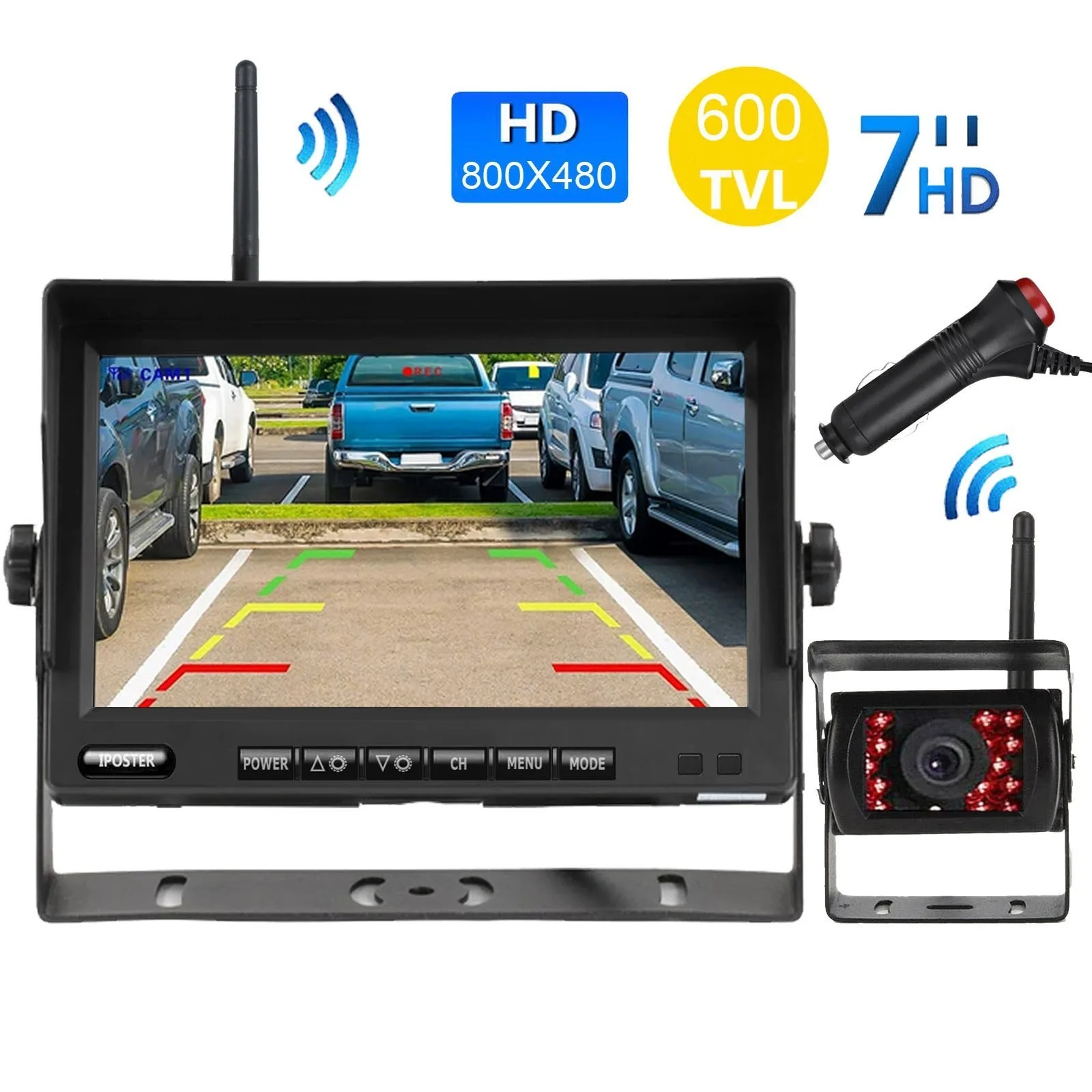 Lastbus Wireless Digital Reverse Camera Reversing + 7" Split Monitor For Caravan Truck RV
Lastbus Wireless Digital Reverse Camera Reversing + 7" Split Monitor For Caravan Truck RV