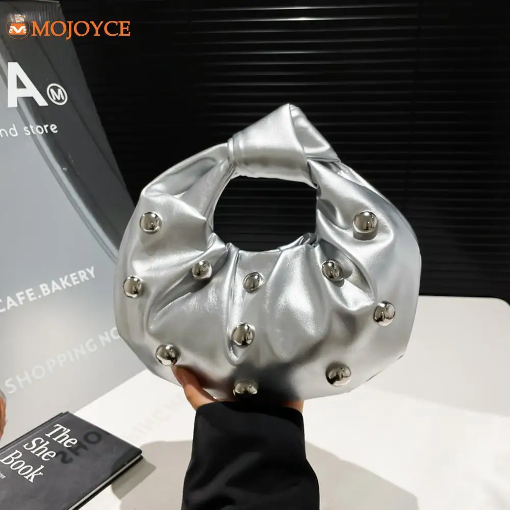 Retro Rivet Shoulder Bags Crescent Punk Underarm Pouch Vintage Casual Tote Handbags Y2K Purse Metal Stud Fashion Hobo Bucket Bag
Retro Rivet Shoulder Bags Crescent Punk Underarm Pouch Vintage Casual Tote Handbags Y2K Purse Metal Stud Fashion Hobo Bucket Bag