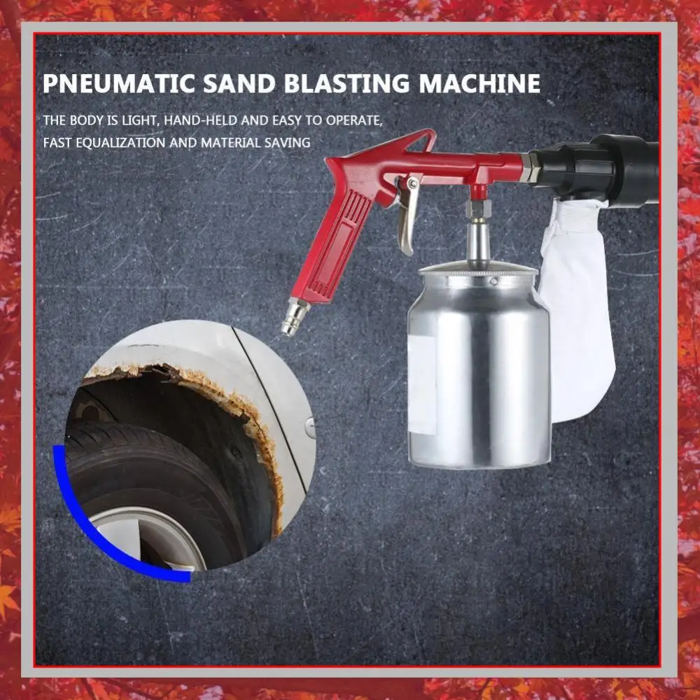 Pneumatic Handheld Sandblaster 2.5bar 450ml Air Sand Blaster with 4 Nozzle Portable Sandblasting Gun for Removing Rust
Pneumatic Handheld Sandblaster 2.5bar 450ml Air Sand Blaster with 4 Nozzle Portable Sandblasting Gun for Removing Rust