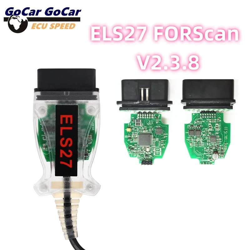 Functionally Stable ELS27 FORScan Green PCB PIC24HJ128CP504+FT232RQ OBD2 Scanner for Ford, Mazda, Lincoln and Mercury
Functionally Stable ELS27 FORScan Green PCB PIC24HJ128CP504+FT232RQ OBD2 Scanner for Ford, Mazda, Lincoln and Mercury
