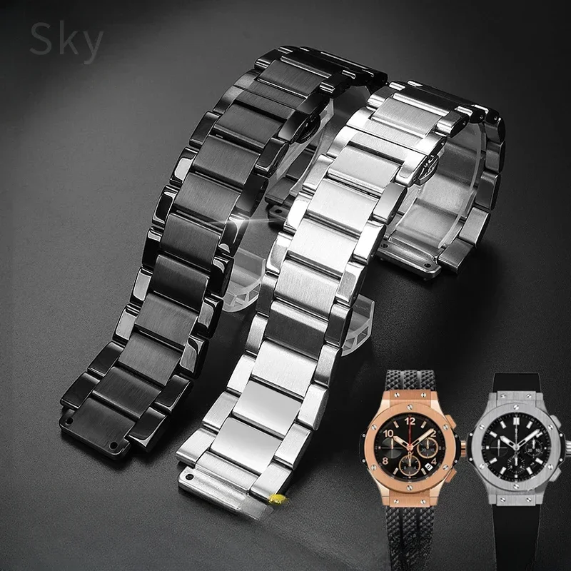 For Hublot Yubo 27x19 24x17mm Watchband Big Bang Classic Fusion Men's Stainless Steel Stainless Steel Replace Accessories
For Hublot Yubo 27x19 24x17mm Watchband Big Bang Classic Fusion Men's Stainless Steel Stainless Steel Replace Accessories