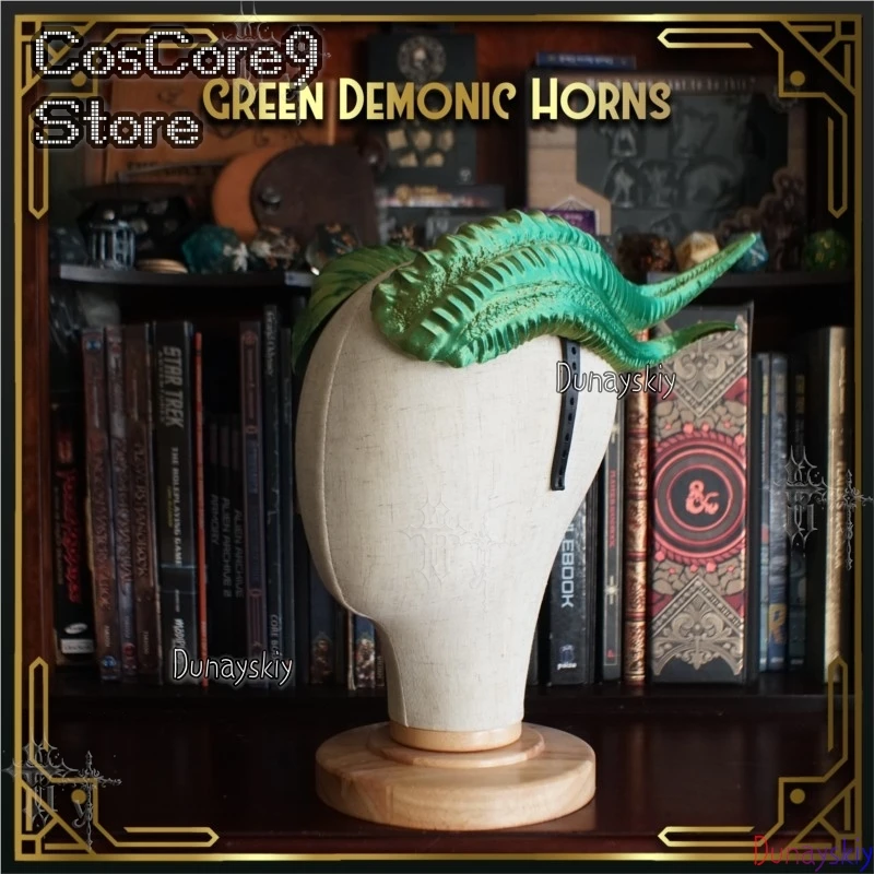 Green Demonic Horns Cosplay Headwear Dragon Devil Horns Headband for Halloween Party DND Fantasy косплей Accessories
Green Demonic Horns Cosplay Headwear Dragon Devil Horns Headband for Halloween Party DND Fantasy косплей Accessories