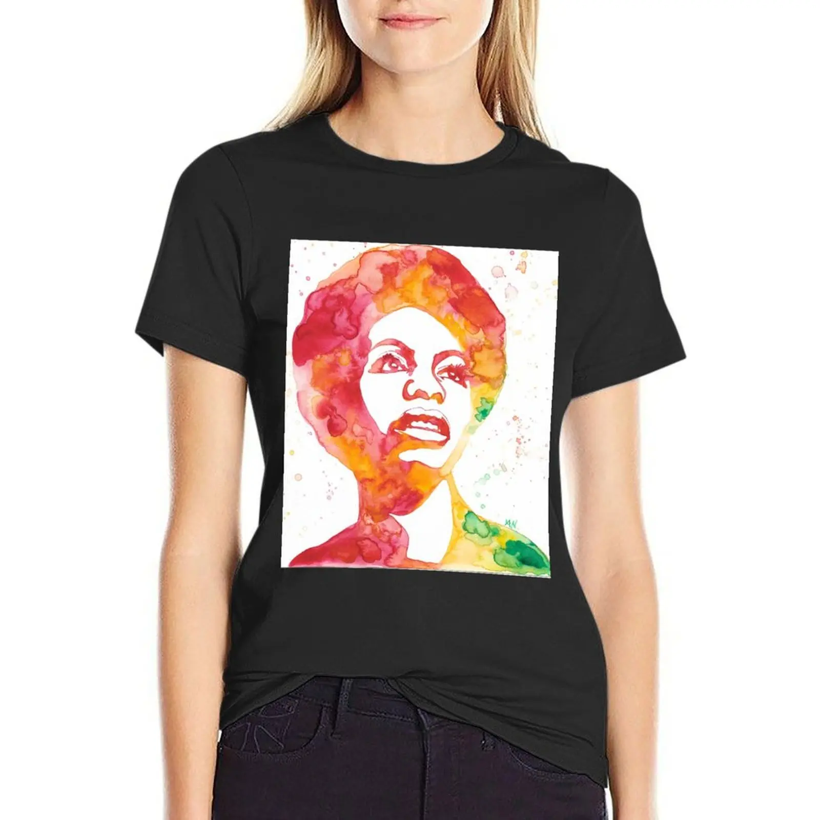 Nina Simone in Red and Orange T-Shirt vintage new edition shirts graphic tees sweat plus size t shirts for Women loose fit
Nina Simone in Red and Orange T-Shirt vintage new edition shirts graphic tees sweat plus size t shirts for Women loose fit