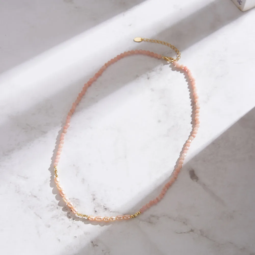 KISS MANDY Sterling Silver Pink Pearls Beaded Necklace Design 2025 Fine Jewelry Pink Opal Choker Chain Collares Girls Gift MPN05
KISS MANDY Sterling Silver Pink Pearls Beaded Necklace Design 2025 Fine Jewelry Pink Opal Choker Chain Collares Girls Gift MPN05