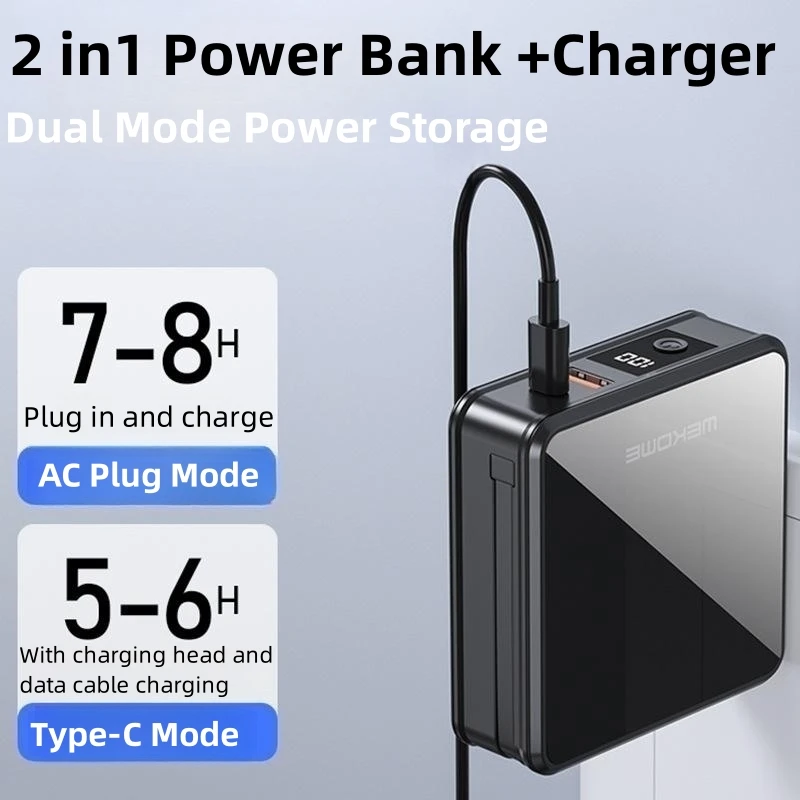 Wall Charger Power Bank 10000mAh 22.5W Super Fast Charging Powerbank for iPhone 14 Samsung Huawei Xiaomi External Battery Pack
Wall Charger Power Bank 10000mAh 22.5W Super Fast Charging Powerbank for iPhone 14 Samsung Huawei Xiaomi External Battery Pack