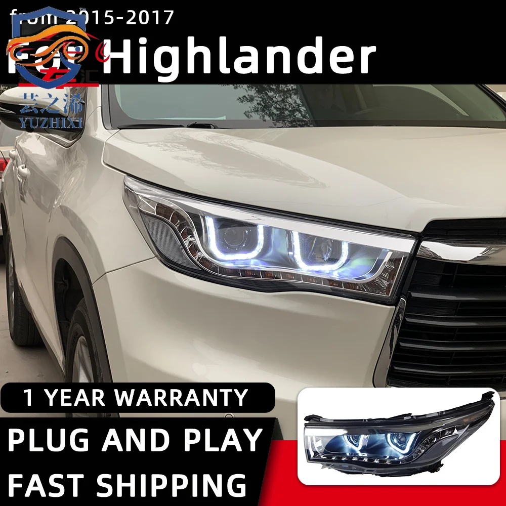 Headlight For Toyota Highlander LED Headlights 2015-2017 Head Lamp Car Styling DRL Signal Projector Lens Automotive Accessories
Headlight For Toyota Highlander LED Headlights 2015-2017 Head Lamp Car Styling DRL Signal Projector Lens Automotive Accessories