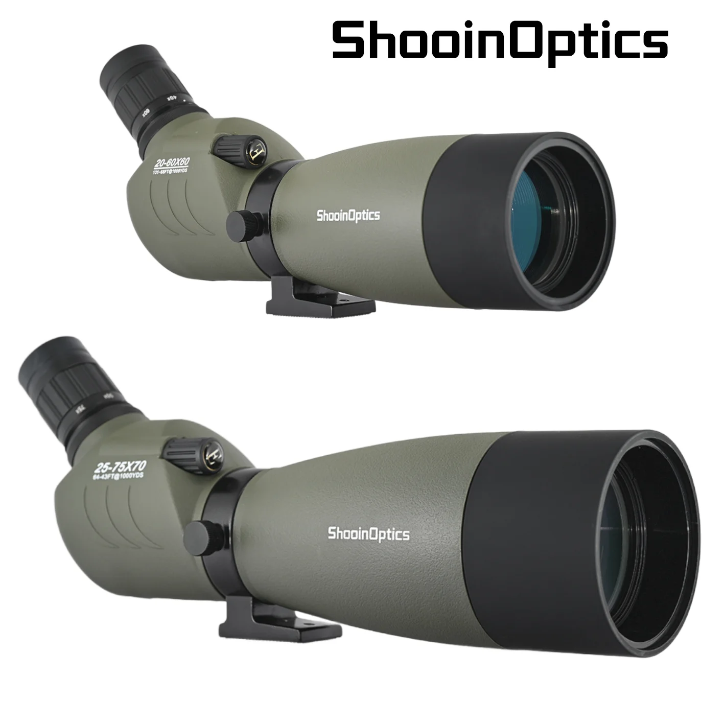 Shooin Optics SCY 20-60x60 25-75x70 FMC Spotting Scope Bird Watching Telescope Monocular
Shooin Optics SCY 20-60x60 25-75x70 FMC Spotting Scope Bird Watching Telescope Monocular