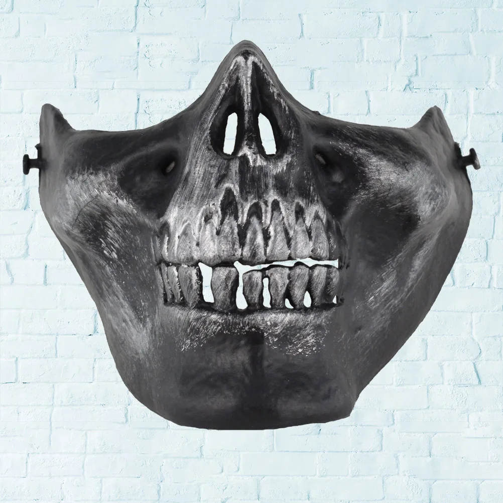 Skull Half Face Mask Protective Mask Outdoor Sports Halloween Costume Silver Gray Breathable Comfortable Ear
Skull Half Face Mask Protective Mask Outdoor Sports Halloween Costume Silver Gray Breathable Comfortable Ear