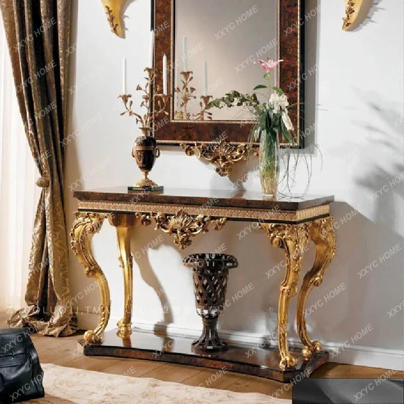 Luxury entrance table Solid wood display table Carved paint decorative table
Luxury entrance table Solid wood display table Carved paint decorative table