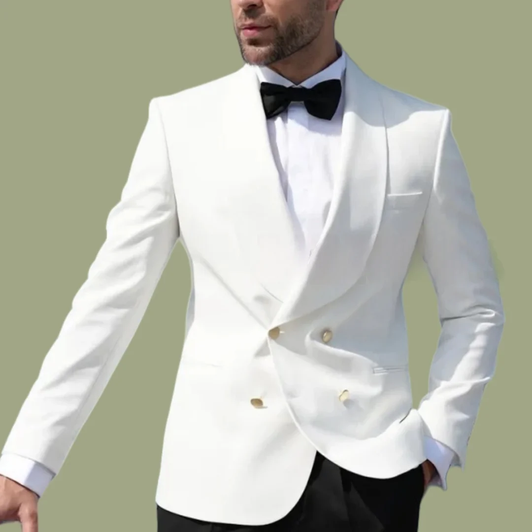 Customized Groom Tuxedo Wedding Party Double Breasted blazer Slim fit Jacket Black Pants Formal Special Occasion Men's Suits
Customized Groom Tuxedo Wedding Party Double Breasted blazer Slim fit Jacket Black Pants Formal Special Occasion Men's Suits