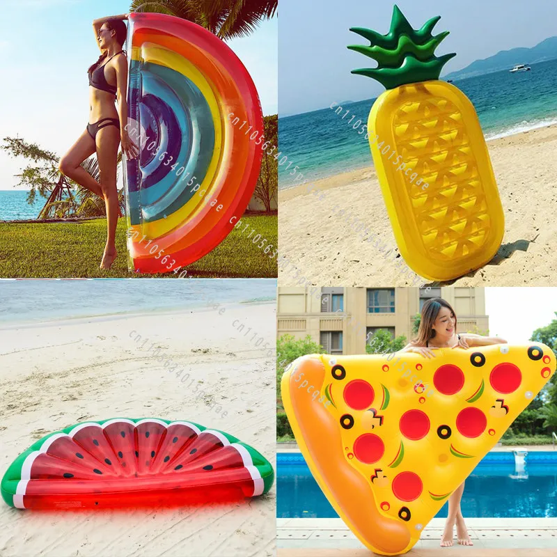 Water Inflatable Semicircle Watermelon Pineapple Rainbow Pizza Cactus Row Bed Swimming Ring Floating Air Cushion
Water Inflatable Semicircle Watermelon Pineapple Rainbow Pizza Cactus Row Bed Swimming Ring Floating Air Cushion
