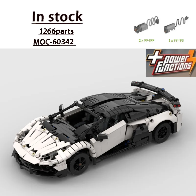 MOC-60342 Новая модель гоночного суперкара на радиоуправлении для городских гонок, конструктор из 1266 деталей, подарок на день рождения для мальчиков
MOC-60342 Новая модель гоночного суперкара на радиоуправлении для городских гонок, конструктор из 1266 деталей, подарок на день рождения для мальчиков