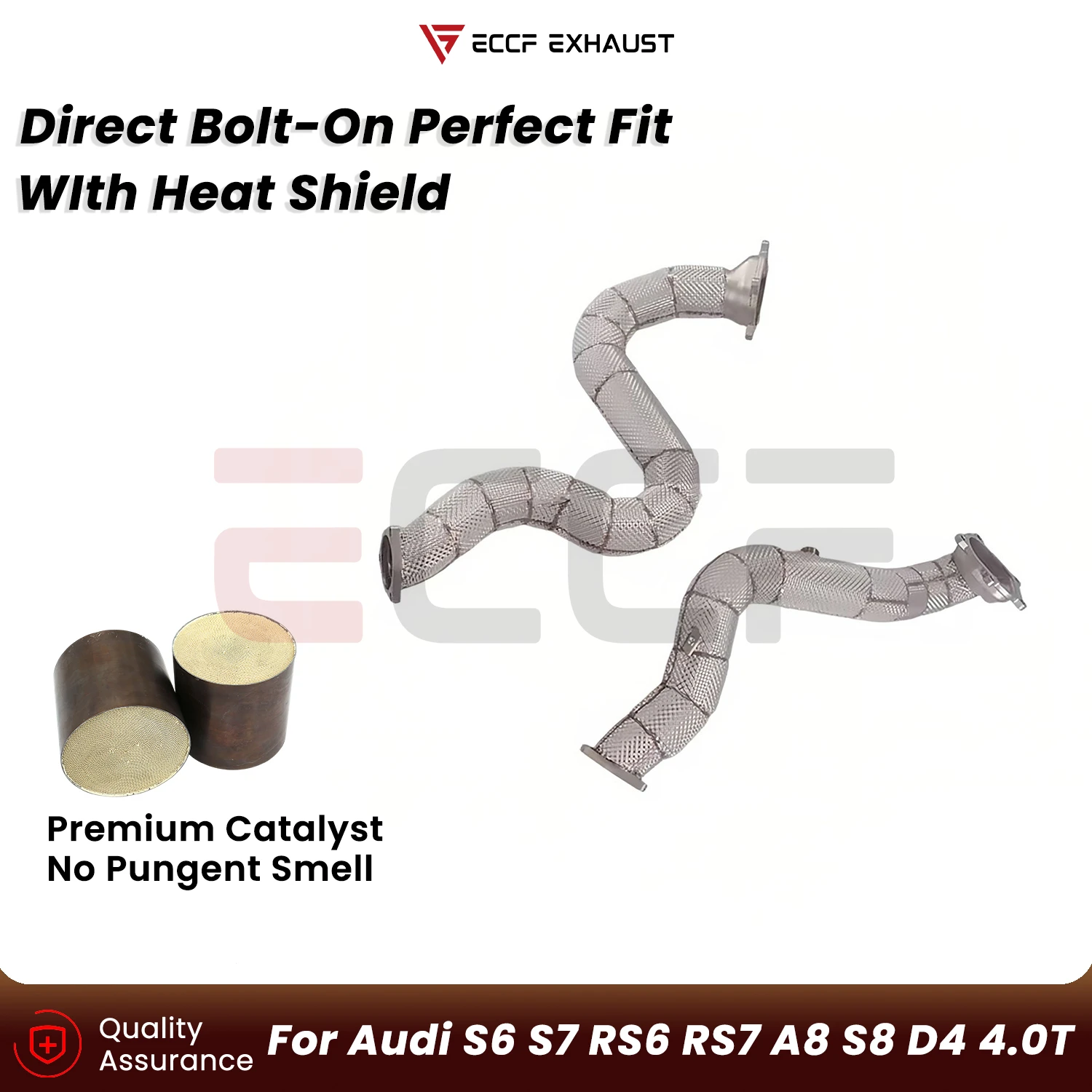 Sporty Downpipe with Heat Insulation For Audi S6 S7 RS6 RS7 A8 S8 D4 4.0T Aggressive Sound Plug and Play Upgrade Performance
Sporty Downpipe with Heat Insulation For Audi S6 S7 RS6 RS7 A8 S8 D4 4.0T Aggressive Sound Plug and Play Upgrade Performance