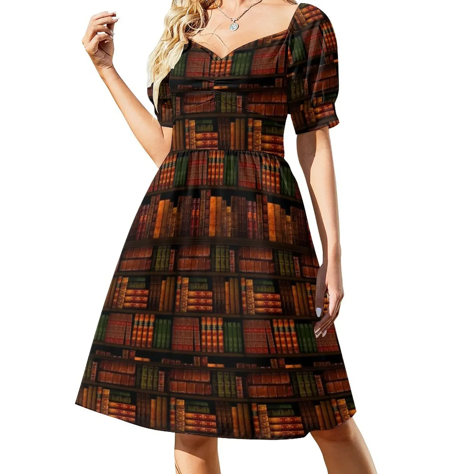 Books - Library - Books - Bookworm Reading Bibliophile Book Bag Short-Sleeved Dress birthday dress Woman clothing
Books - Library - Books - Bookworm Reading Bibliophile Book Bag Short-Sleeved Dress birthday dress Woman clothing