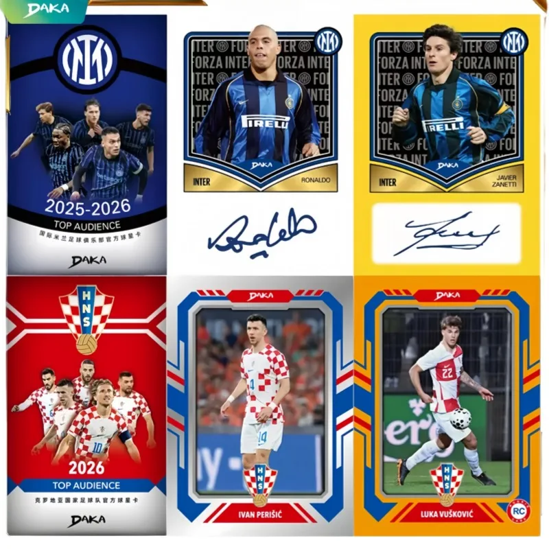 2026 DAKA Top Audience Soccer Card Croatia Mystery Box Genuine Trading Cards Game Toys Holiday Birthday Gifts for Boys Girls
2026 DAKA Top Audience Soccer Card Croatia Mystery Box Genuine Trading Cards Game Toys Holiday Birthday Gifts for Boys Girls