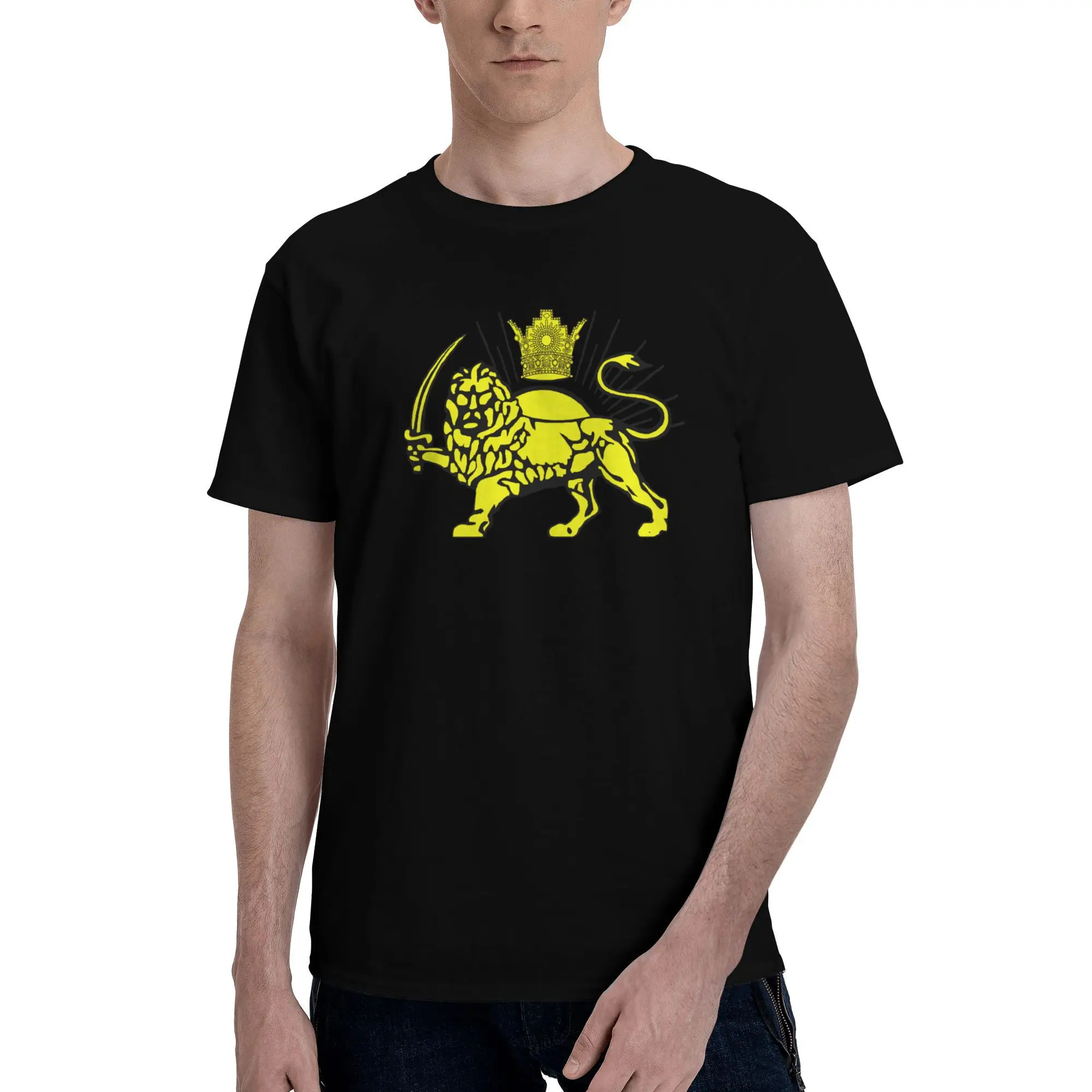 New 2025 yaer olden Lion with Sword and Crown, A Symbol of Royalty and Power t shirt men sleeve shirt
New 2025 yaer olden Lion with Sword and Crown, A Symbol of Royalty and Power t shirt men sleeve shirt