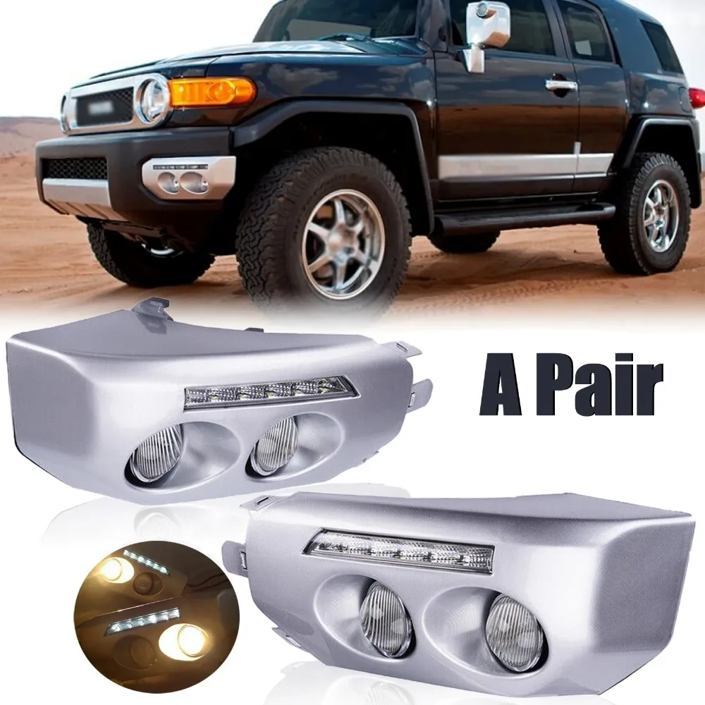 Pair Fit 2007-2014 Toyota FJ Cruiser DRL Driving Bumper Fog Lights Lamps Kit
Pair Fit 2007-2014 Toyota FJ Cruiser DRL Driving Bumper Fog Lights Lamps Kit