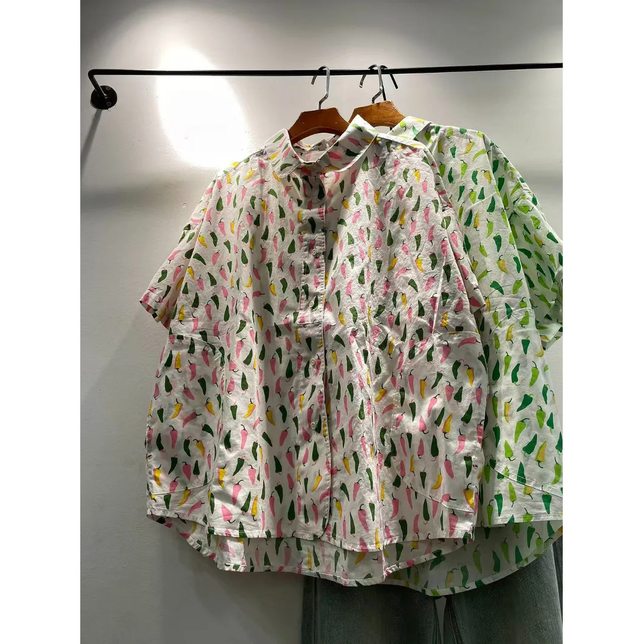 Versatile Short Sleeve Pure Cotton Loose Fit Printed Collar Women's Shirt Casual Original Design Summer 2026 New Arrival
Versatile Short Sleeve Pure Cotton Loose Fit Printed Collar Women's Shirt Casual Original Design Summer 2026 New Arrival